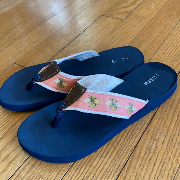 J. Crew Shoes - J Crew bumblebee flip flops 🐝